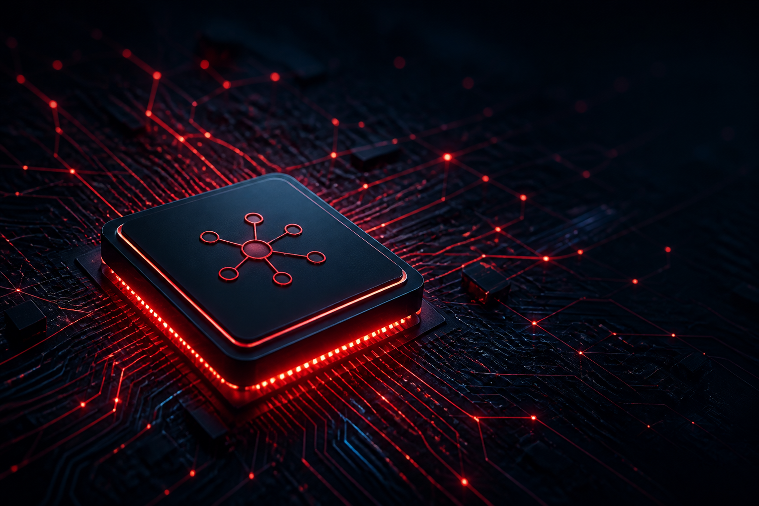 Networked AI processor illustration